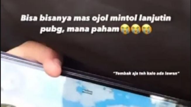 Ngakak, Ojol Ini Minta Penumpang Lanjutkan Main PUBG Miliknya di Perjalanan