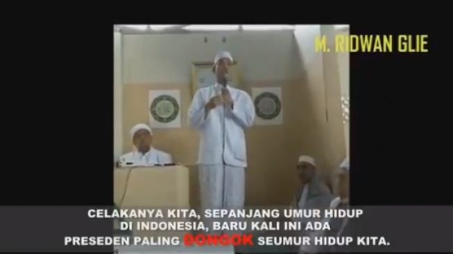 Beredar video Munarman soal Presiden (Twitter/Dennysiregar).