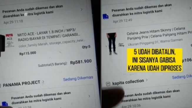 Adik Main HP Kepencet Beli Barang di Olshop, Lihat Total Harga Bikin Syok