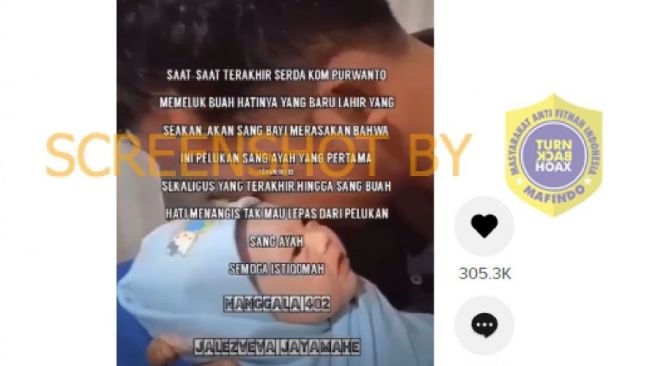 CEK FAKTA: Video Momen Awak KRI Nanggala 402 Gendong Bayi Sebelum Berlayar