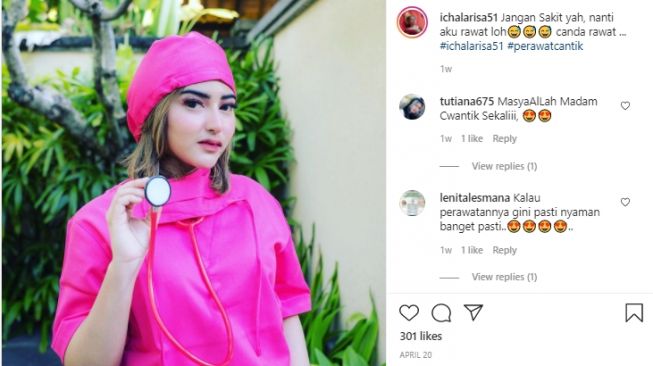 Potret Icha Larissa mirip Ashanty. [Instagram/Ichalarisa51]