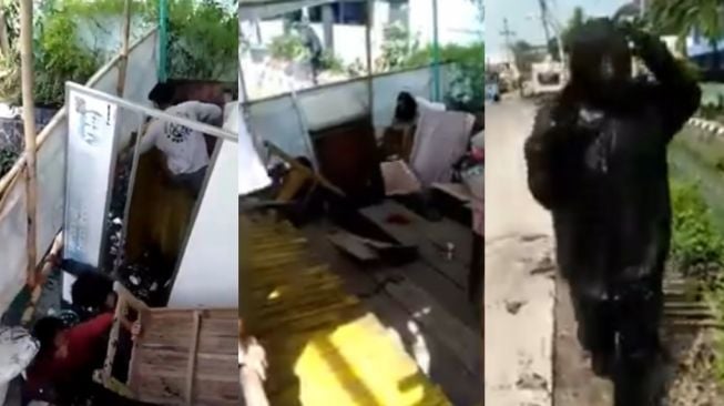 Viral Warung Ambrol ke Got Siang Bolong, Publik: Azab Pelanggan Batal Puasa