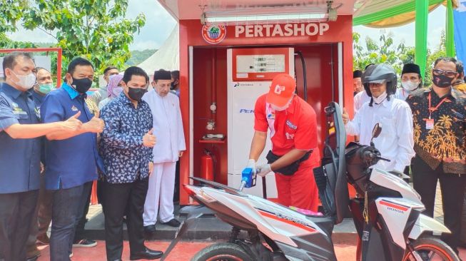 Peresmian Pertashop di Pekalongan. [Dok Pertamina]