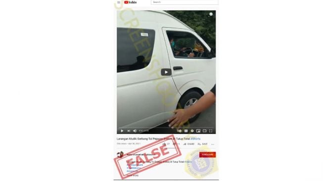 Cek fakta penutupan jalan tol Pejagan Brebes (turnbackhoax.id)