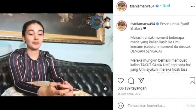 Unggahan Tsania Marwa [Instagram/@tsaniamarwa54]