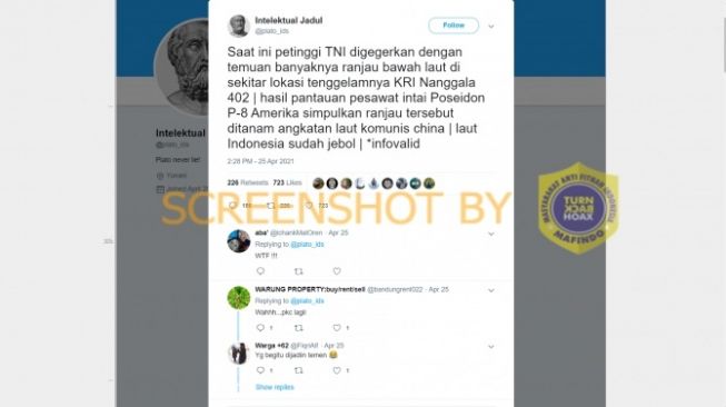 CEK FAKTA: Benarkah Ranjau Bawah Laut di Lokasi KRI Nanggala 402 Tenggelam?