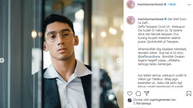 Unggahan Marini Zumarnis [Instagram/@marinizumarnisreal]