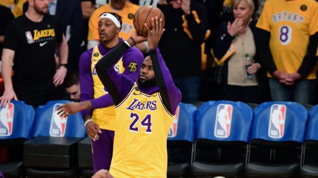Forward Los Angeles Lakers, LeBron James. [FREDERIC J. BROWN / AFP]