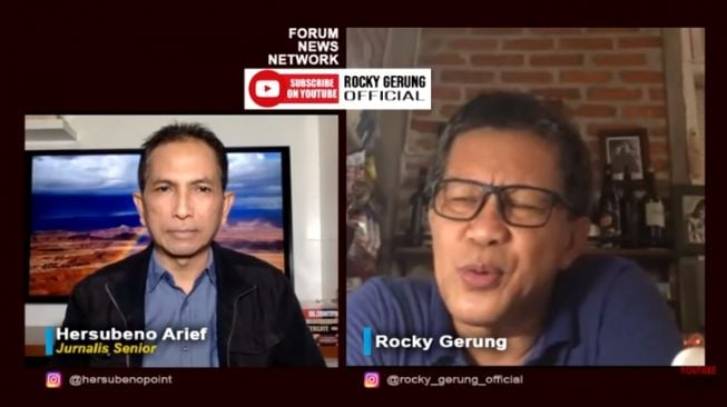 Rocky Gerung tanggap fenomena kerumunan Tanah Abang (youtube.com/RockyGerungOfficial)