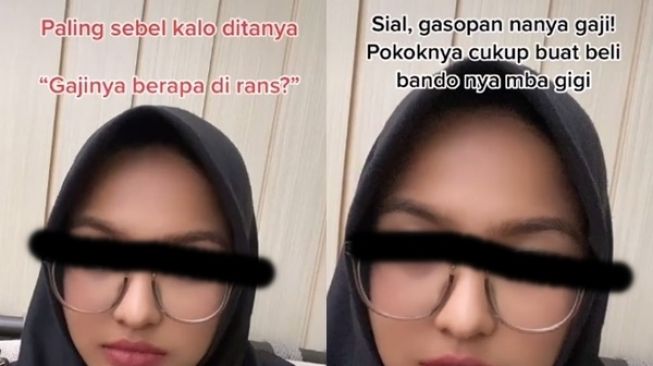 Viral Wanita Bongkar Gaji Kerja di RANS. (TikTok/@teajusapple6)