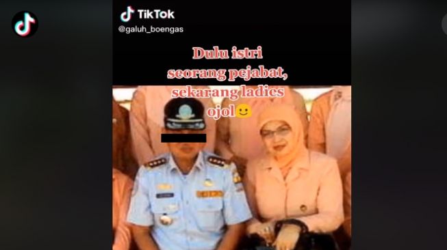 Kisah istri pejabat yang jadi driver ojol (tiktok.com/@galuh_boengas)