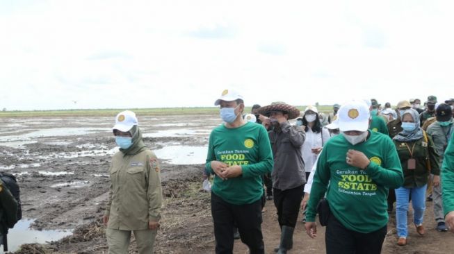 Kementan melakukan kunjungan kerja ke Kalteng. (Dok.Kementan)