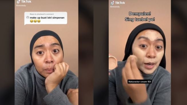 Ngakak! Wanita Ini Bikin Tutorial Makeup Istri Simpanan, Begini Hasilnya