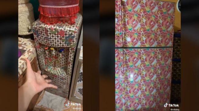 Viral Perabot Rumah Serba Dibungkus Kertas Kado, Warganet Ikut Pusing (tiktok.com/@rdtzkq)