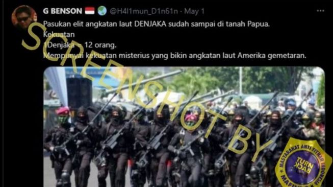 CEK FAKTA: Benarkah Pasukan Elite AL Denjaka Diterjunkan Tumpas KKB Papua?