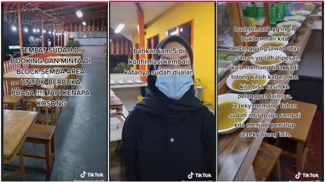 Tega! Booking Setoko Buat Bukber, Ternyata Nggak Pada Datang, Penjual Rugi