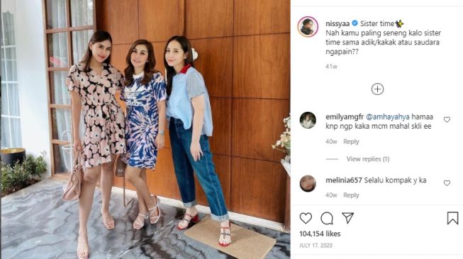 Potret kekompakan Nisya Ahmad dan Nagita Slavina [Instagram/nissyaa]