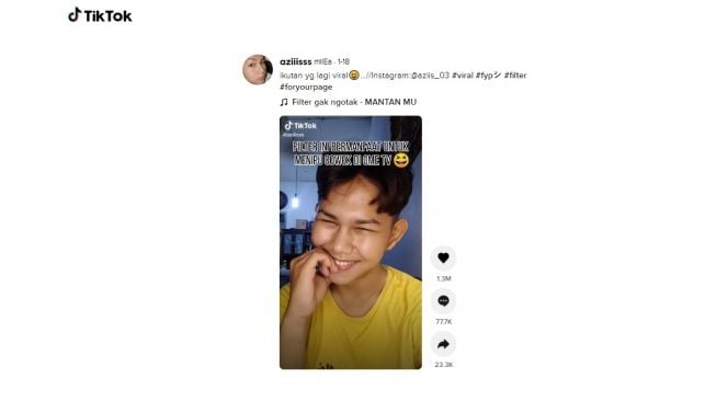 Lelaki ini mirip Milea. [TikTok]