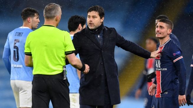 Kalah Agregat 1-4, Poch Klaim PSG Lebih Baik dari City dalam Dua Leg