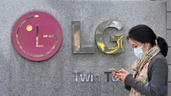 Ilustrasi logo LG. [Jung Yeon-je/AFP]