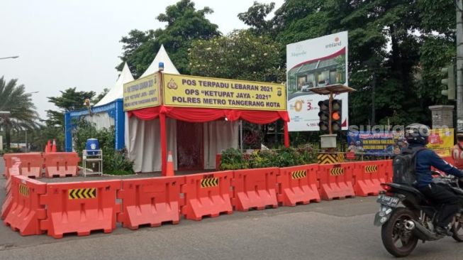H-1 Larangan Mudik, Polres Tangerang Kota Dirikan Posko Penyekatan-Cek Poin