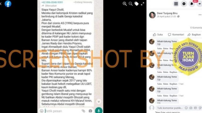 CEK FAKTA: Benarkah Menteri Agama Yaqut Cholil Kelompok Kristen Radikal?