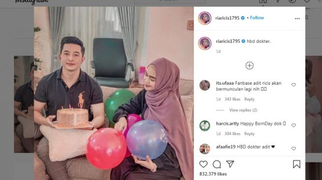 Unggahan Ria Ricis [Instagram]