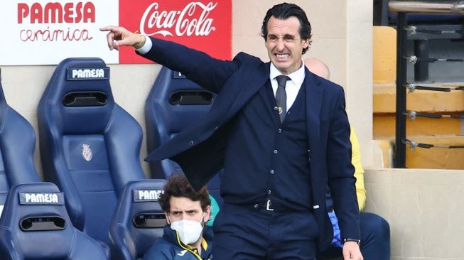 Pelatih Villarreal, Unai Emery. [JOSE JORDAN / AFP]