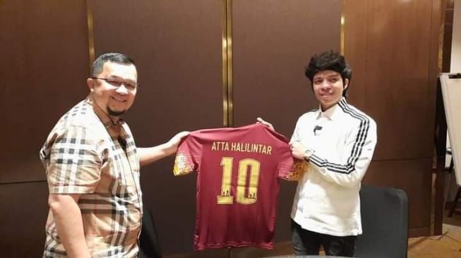 Ini Kata Atta Halilintar saat Jumpa Presiden Sriwijaya FC Hendri Zainuddin