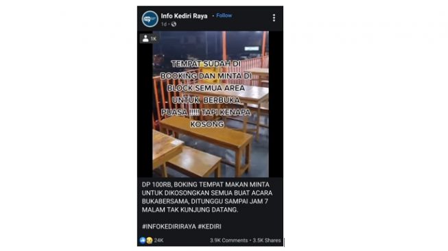 Sudah Blok Area untuk Pesanan Bukber, Restoran Ini Malah Kena Tipu