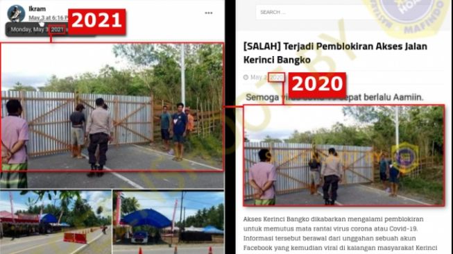 CEK FAKTA: Benarkah ini Foto 'Persiapan Penutupan Jalan Tanggal 6 Mei'?