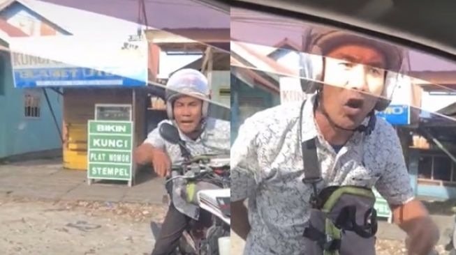 Viral Pria Amuk Habis-Habisan Pengemudi Mobil, Ending Bikin Melongo