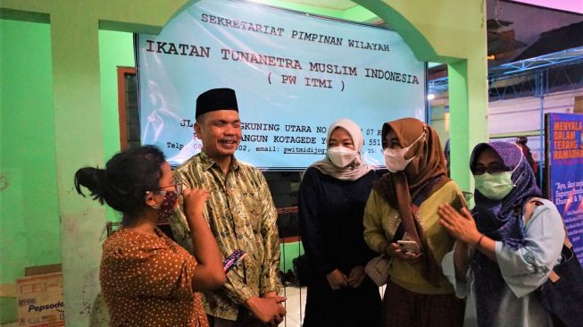 Pelaksanaan Iftar Celebration Tempat Nasi Gratis Jogja bersama Ikatan Tunanertra Muslim Indonesia (ITMI) DIY. (Istimewa)