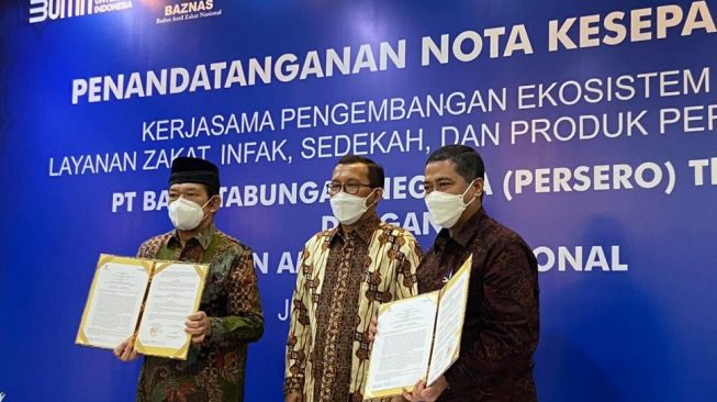 BTN Syariah Gandeng Baznas Permudah Pembayaran Zakat