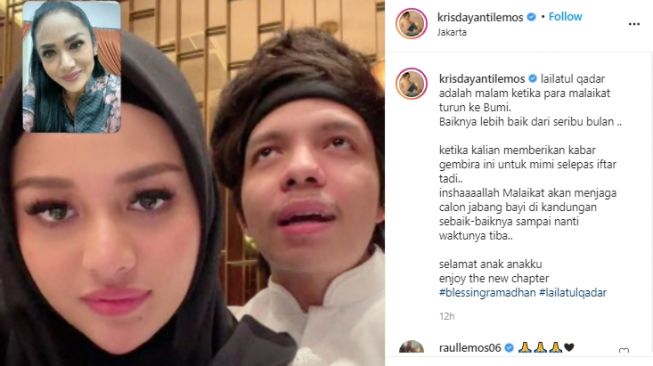 Reaksi keluarga soal kabar kehamilan Aurel. [Instagram]