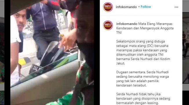Anggota TNI Bawa Warga Sakit Diserbu Debt Collector, Dituduh Larikan Mobil