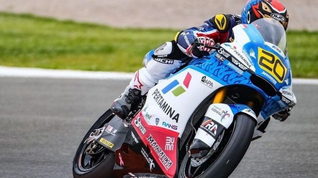 Dimas Ekky Berhasil Amankan 5 Besar di CEV Moto2 Valencia (FIM CEV)