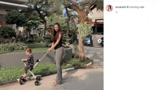 Tangkapan layar Auara Kasih di Instagram. 