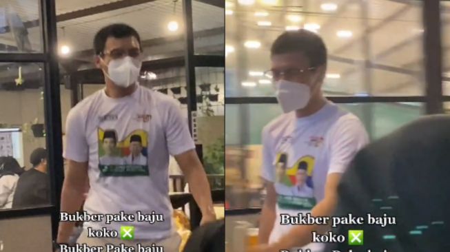 Buka Bersama Pakai Baju Partai, Penampilan Pria Ini Bikin Publik Insecure