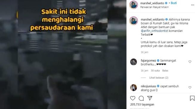 Unggahan Marshel Widianto [Instagram/@marshel_widianto]