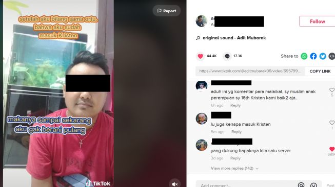 Pria Dilarang Mudik Ayahnya Karena Pindah Agama, Tuai Perdebatan (TikTok)