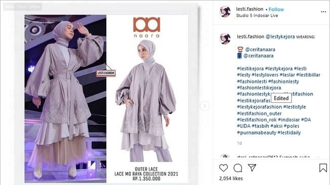 Harga Baju Lesti Kejora dan Berita Terpopuler Lainnya