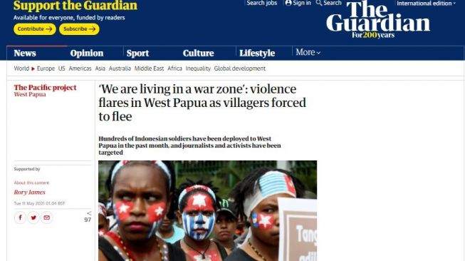 Rakyat Papua: Sekolah dan Klinik Diambil Tentara, Kami Mengungsi ke Hutan