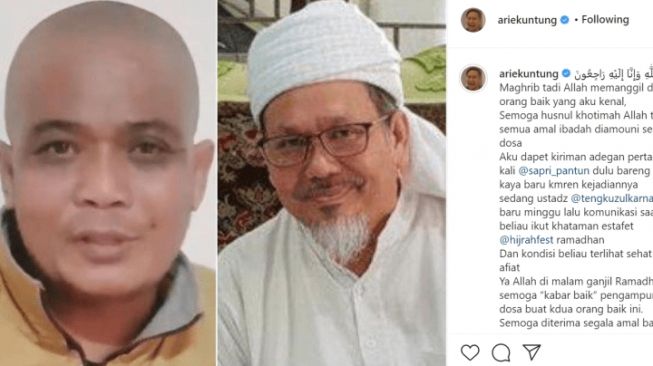 Sapri dan Ustaz Tengku Zul Meninggal, Arie Untung: Semoga Husnul Khotimah