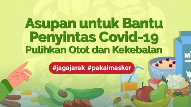 INFOGRAFIS: Asupan untuk Bantu Penyintas Covid-19 Pulihkan Otot dan Kekebalan