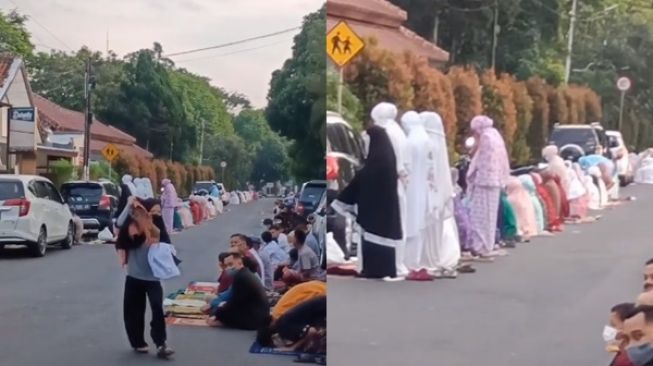 Viral Kejanggalan Salat Id di Kompleks Perumahan, Warganet Ramai Ber-Teori