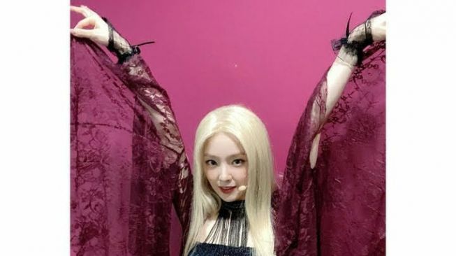 Potret Irene Red Velvet dibelakang panggung. (Instagram/renebaebae)