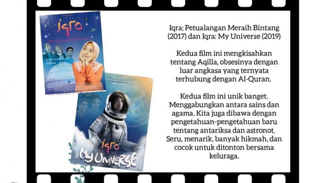 Iqra: Petualangan Meraih Bintang (2017) dan Iqra: My Universe (2019) [Instagram]