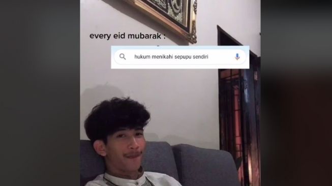 Bertemu sepupu saat Lebaran (tiktok.com/@justzuli)