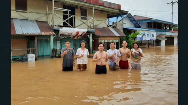 Banjir Melanda Kecamatan Badau, 80 Rumah Terkena Dampak